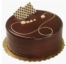 Gerçek Çikolata Kremalı 2-3 Kişilik Yuvarlak Yaş Pasta